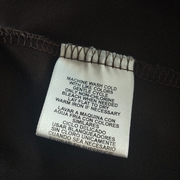 AK Anne Klein True Wrap Dress Brown M - Picture 7 of 8